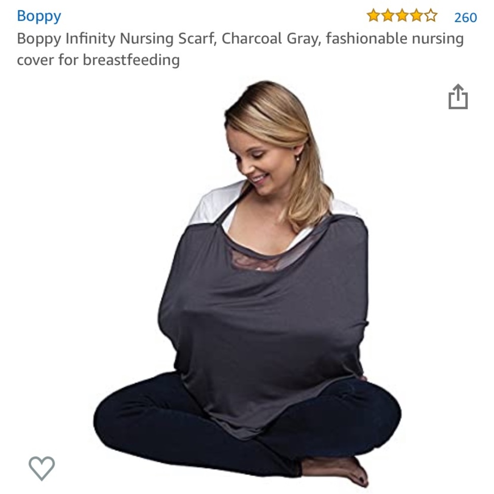Boppy nursing cover, cart cover, infinity scarf